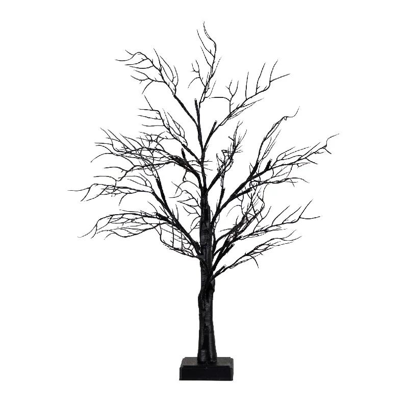 2' Pre-Lit Halloween Deluxe Twig Tree with 44 Orange & Purple LED