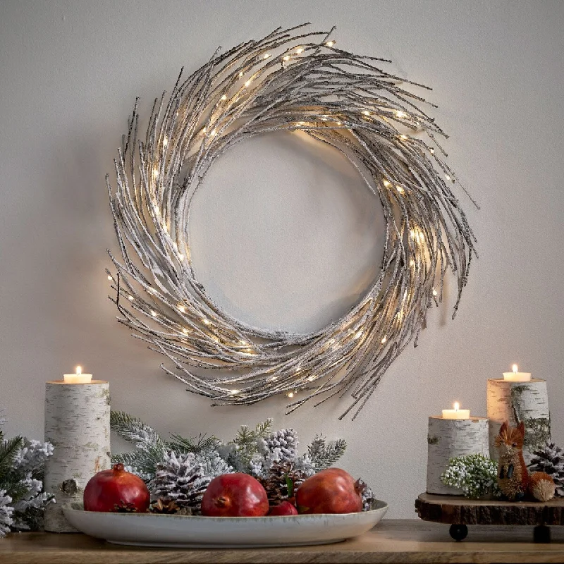 24" Paper Wreath With Led Lights - As Picture Show