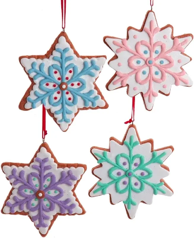 4" Pastel Colored Gingerbread Cookie Ornament