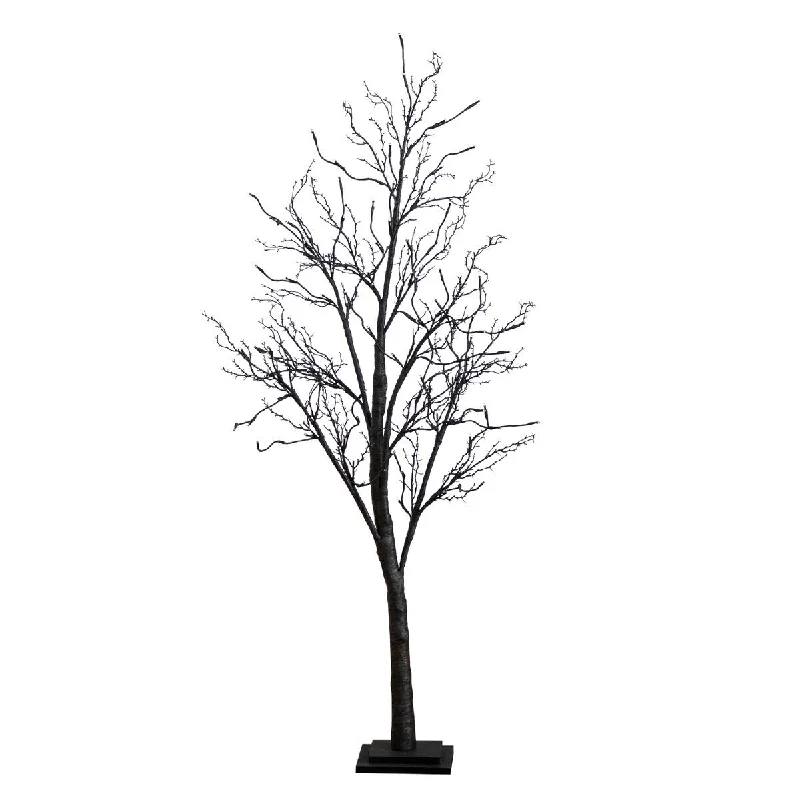 5' Pre-Lit Halloween Deluxe Twig Tree with 102 Orange & Purple LED