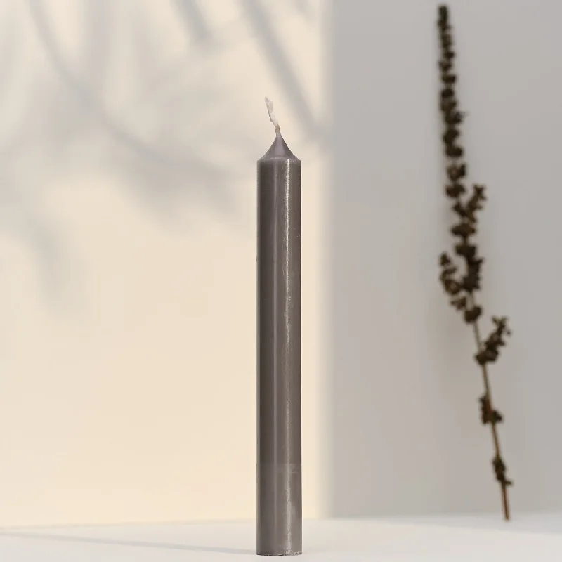 Straight Dinner Candle | Timeless Grey | 20cm