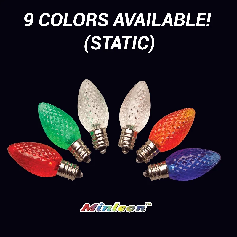 C7 Faceted LED Bulbs - Static