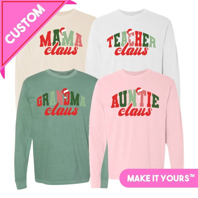 Make It Yours™ 'Choose Your Claus' Long Sleeve T-Shirt