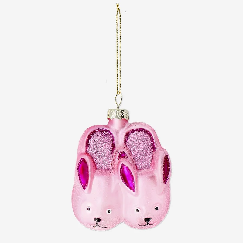 Christmas bauble - Bunny slippers