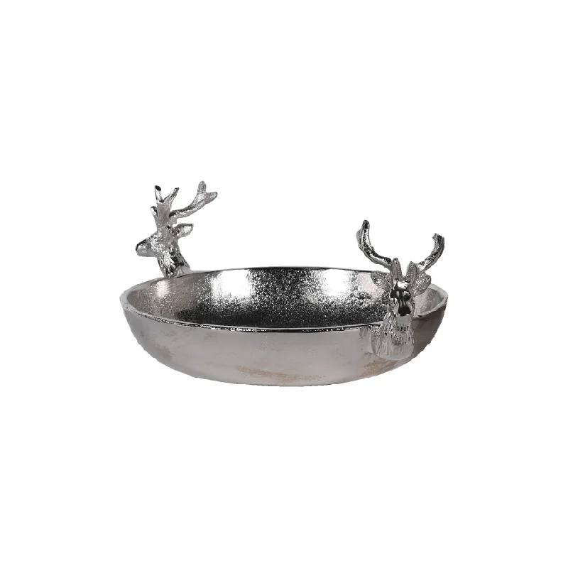 Decorative Stag Tray | Small | Nickel