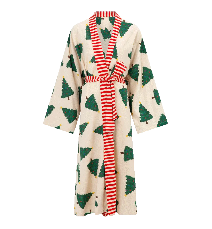 Christmas Forest Long Kimono