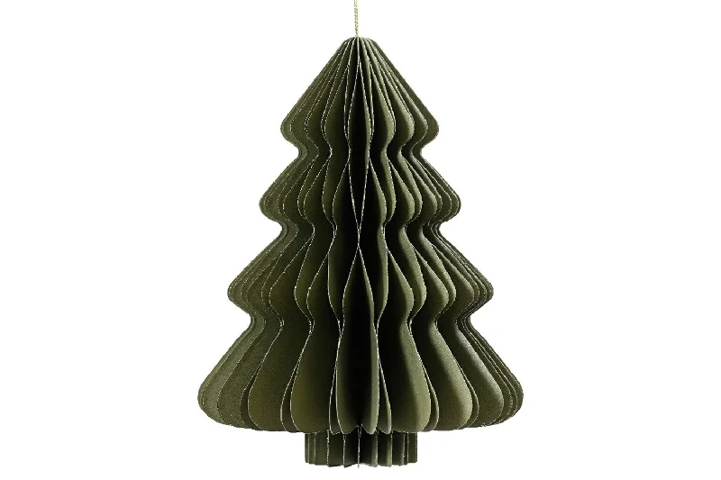 Christmas Tree Shape Paper Decoration | Green | 40cm