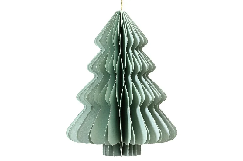 Christmas Tree Shape Paper Decoration | Mint | 40cm