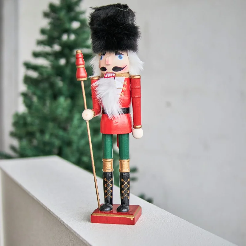 Christmas Wooden Nutcracker Decorative Figurine Design G