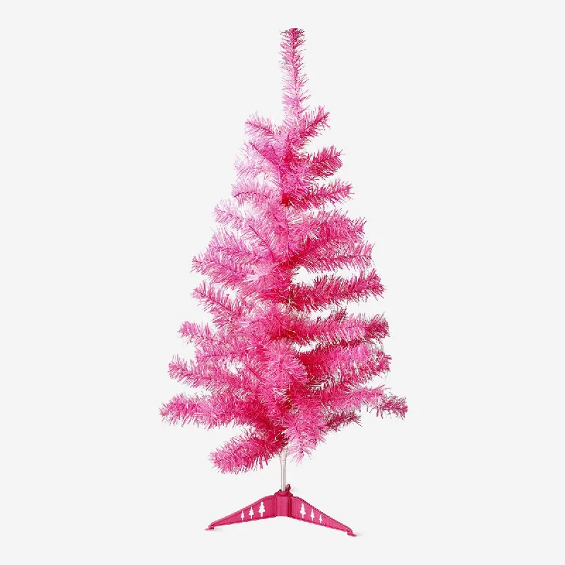 Decorative pink Christmas tree