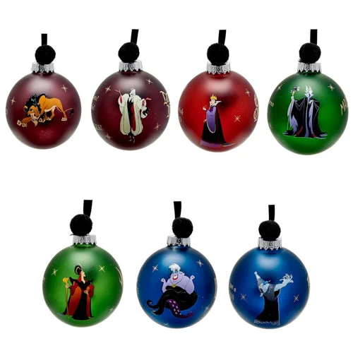 Disney Villains Set of 7 Baubles