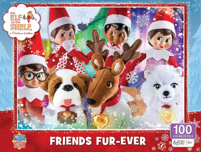 Elf on the Shelf <br> Fur Ever Friends <br> 100 Piece Puzzle