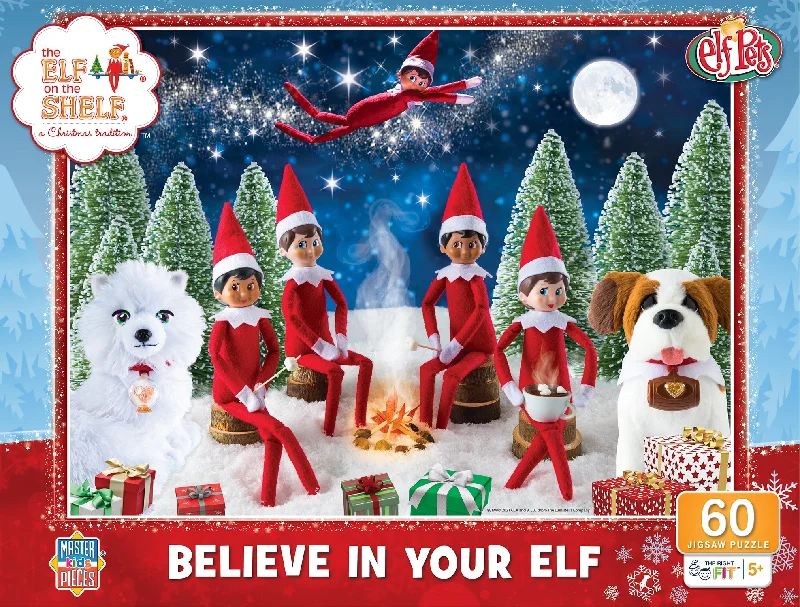 Elf on the Shelf <br> Believe in Your Elf <br> 60 Piece Puzzle