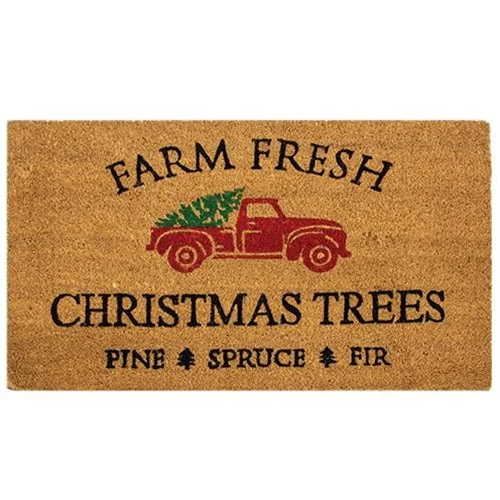 Farm Fresh Christmas Trees Coir Mat 30x18