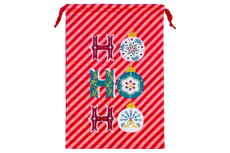 HO HO HO Christmas Sack | Red | 74 x 50 cm