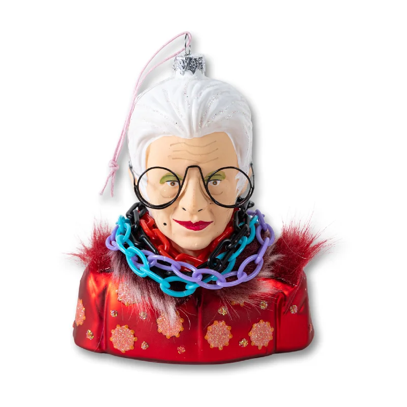 Iris Apfel Ornament