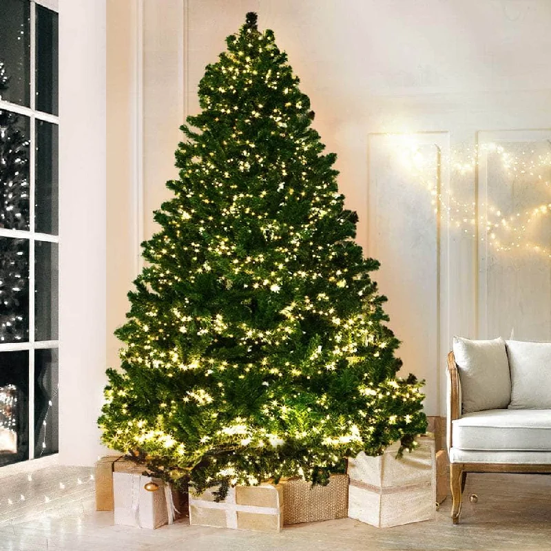 Jingle Jollys 2.4M 8FT Christmas Tree Xmas 3190 LED Lights Warm White 1436 Tips