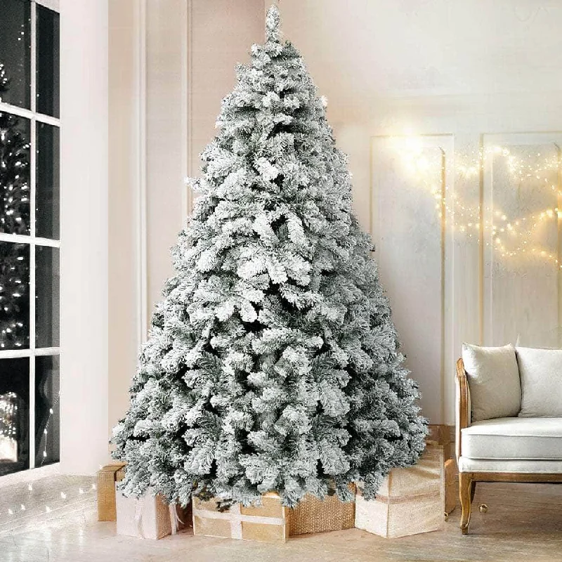 Christmas Tree 2.1m Snow Flocked Xmas Tree Decorations 780 Tips