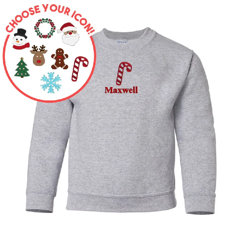 Kids Make It Yours™ Christmas Icon Crewneck Sweatshirt