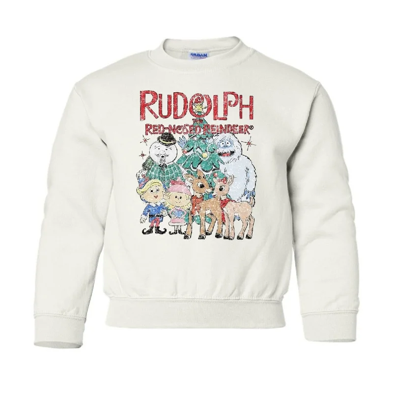 Kids 'Vintage Rudolph' Crewneck Sweatshirt