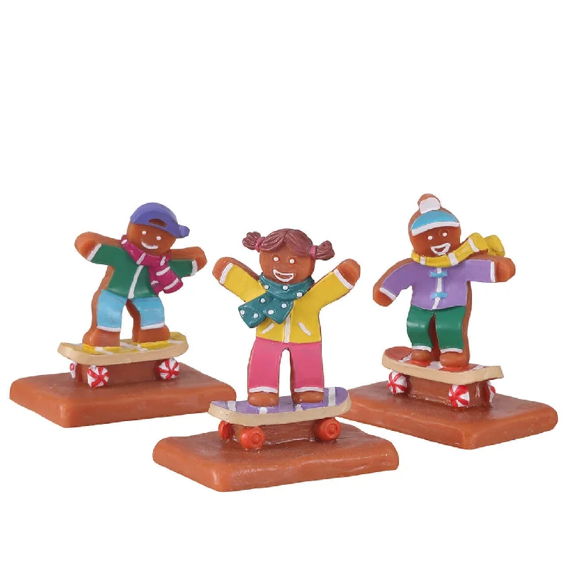 Sugar 'N Spice Figurine <br> Cookie Boarding, Set of 3