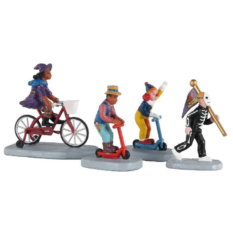 Spooky Town Figurines <br> Spooky Celebration, Set of 4