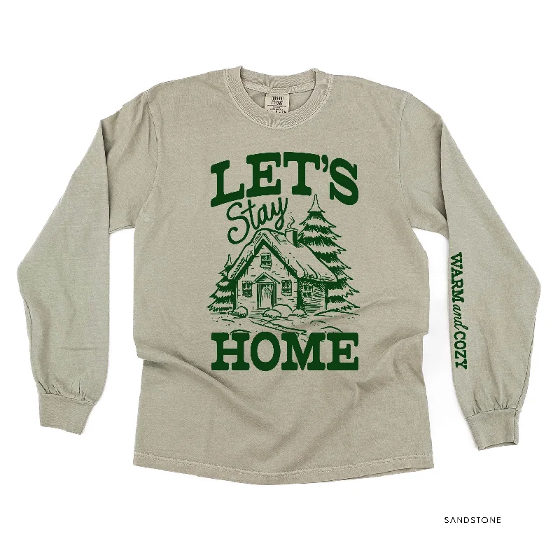 Let's Stay Home (sd) - LONG SLEEVE Comfort Colors Tee