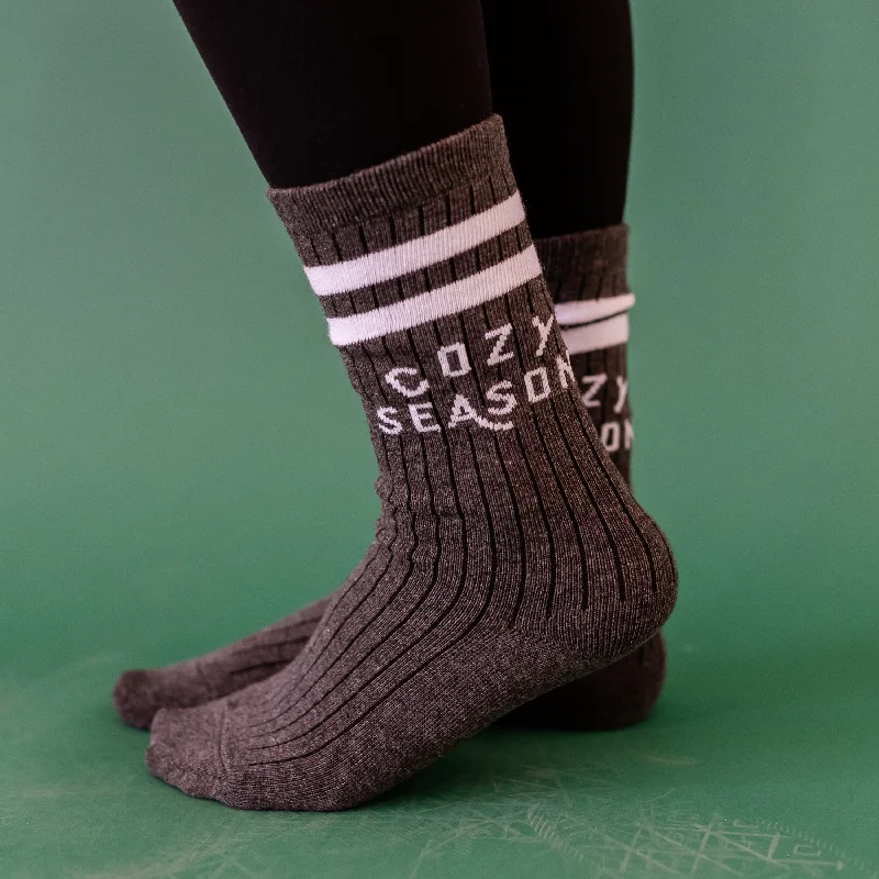 LMSS® CREW SOCKS - Gray COZY SEASON