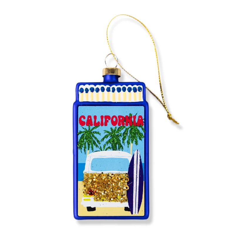 Matchbook Ornament - California