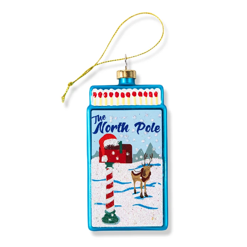 Matchbook Ornament - North Pole