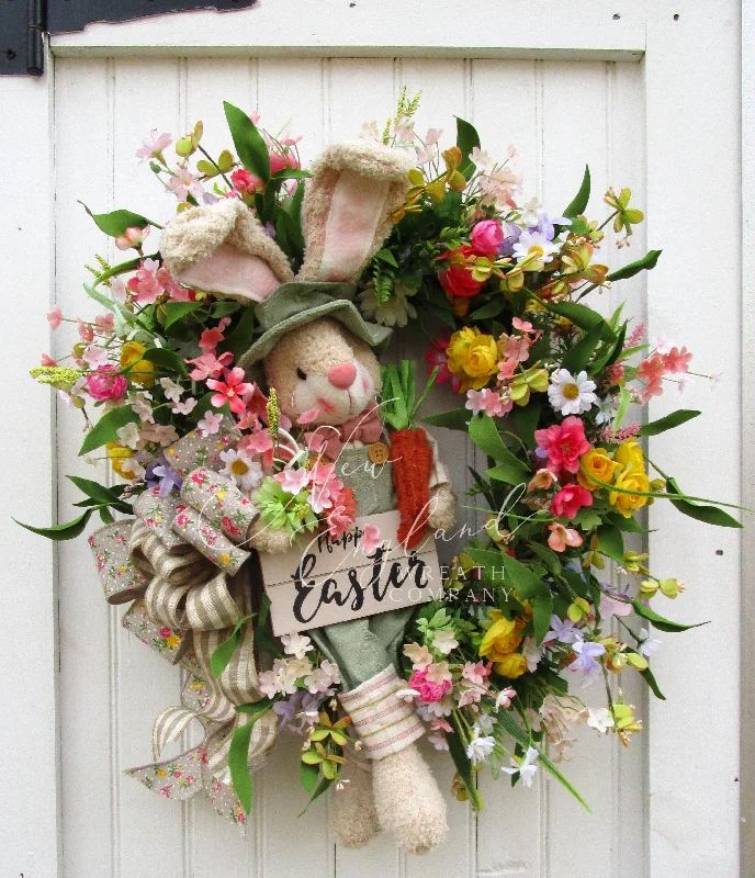 Meadow Garden Bunny Wreath