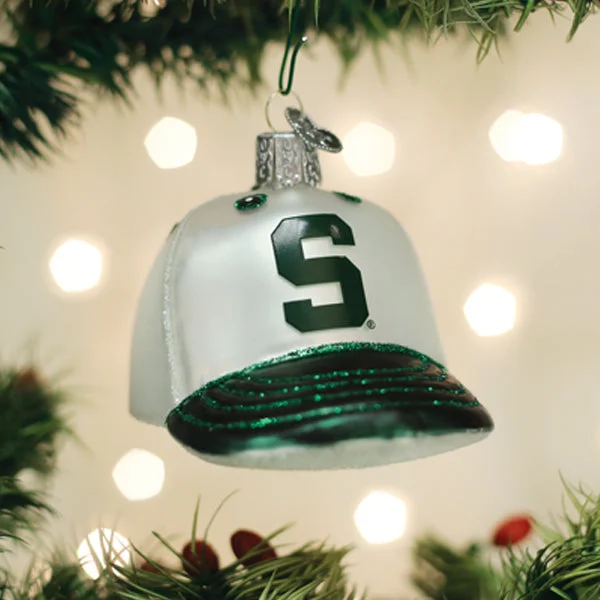 Michigan State Baseball Cap Ornament