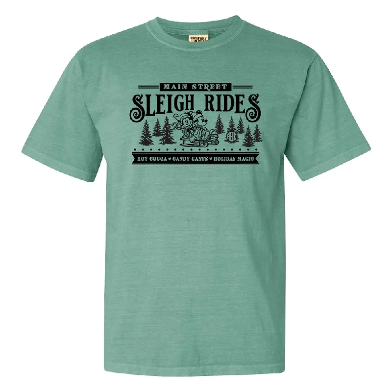 Monogrammed 'Mickey Main Street Sleigh Rides' T-Shirt