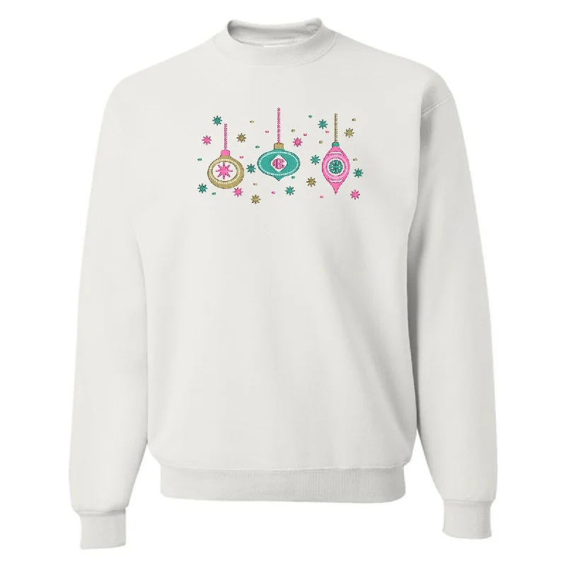 Monogrammed Ornaments Crewneck Sweatshirt