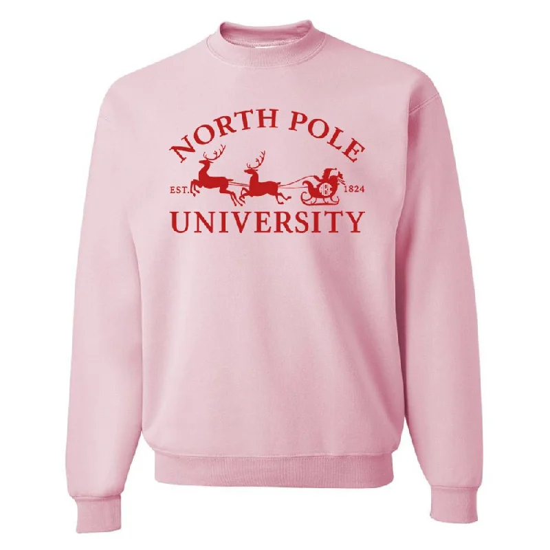 Monogrammed 'North Pole University' Crewneck Sweatshirt