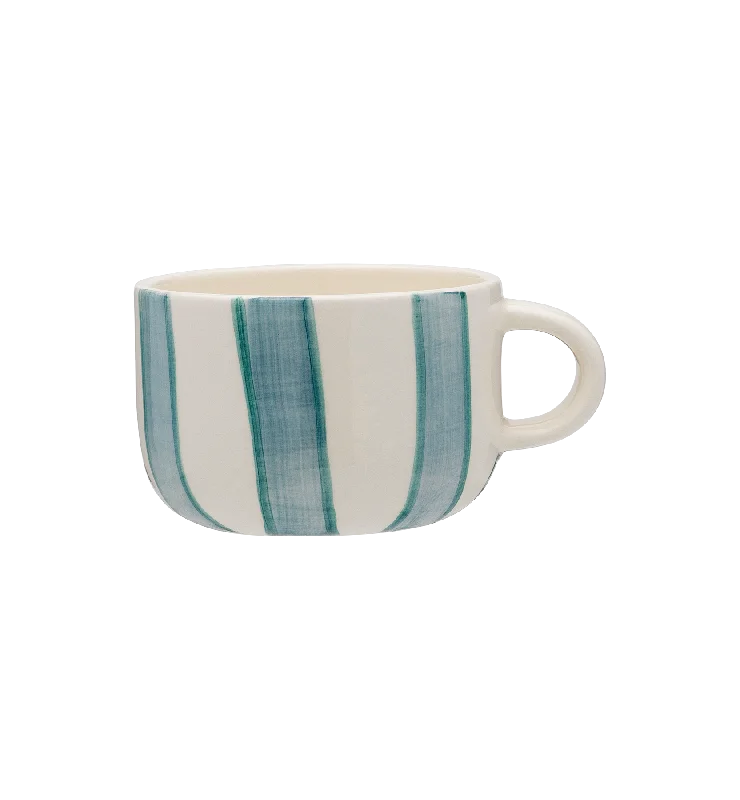 Powder Striped Cappuccino Mug