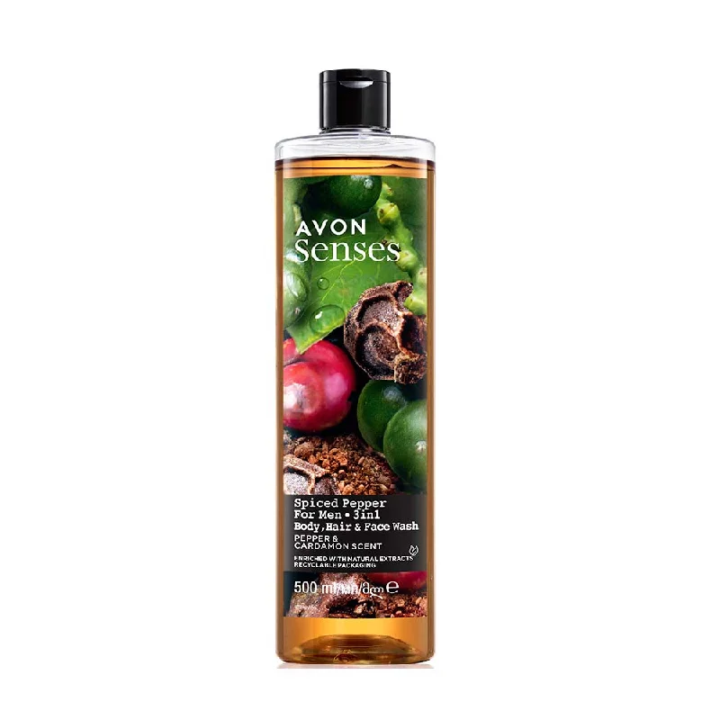 Senses Spiced Pepper Body, Hair & Face Wash