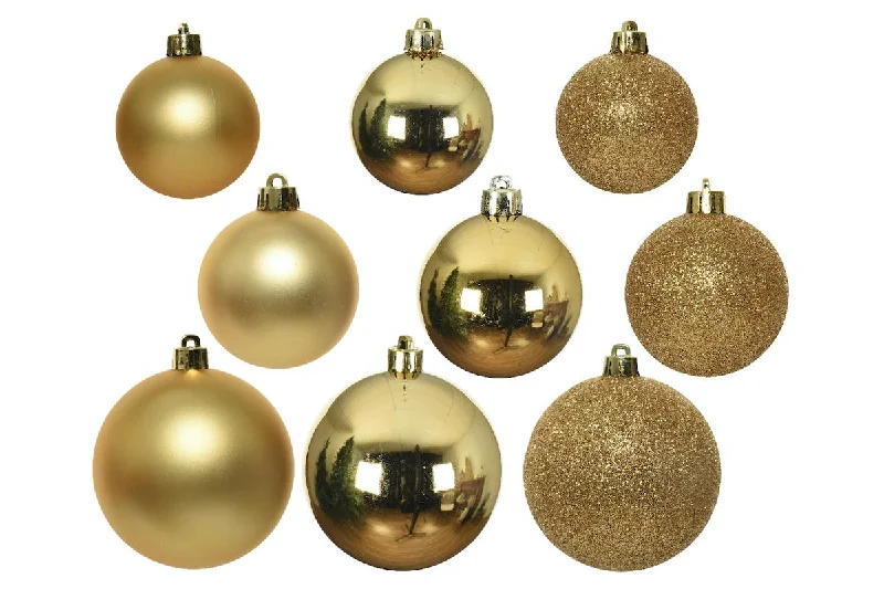 Christmas Decoration | Shatterproof Baubles | Gold | 26pk