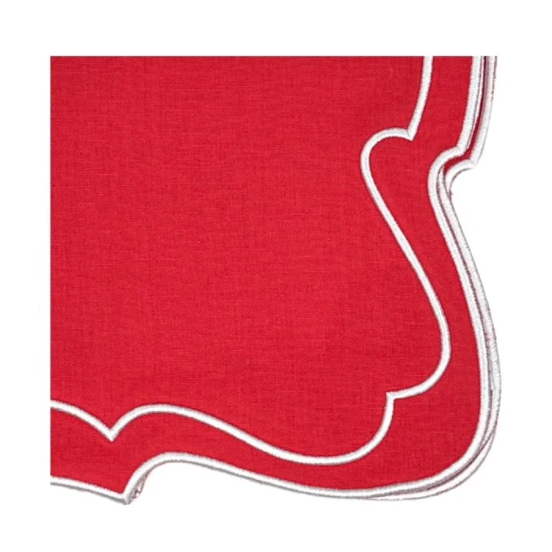 Studio Collection Belle Napkin in Red, Set of 4