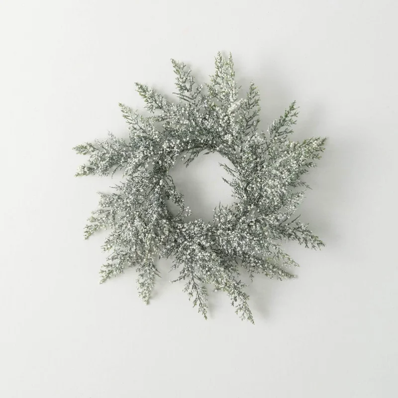 Sullivans Artificial Christmas White Bubble Cedar Wreath