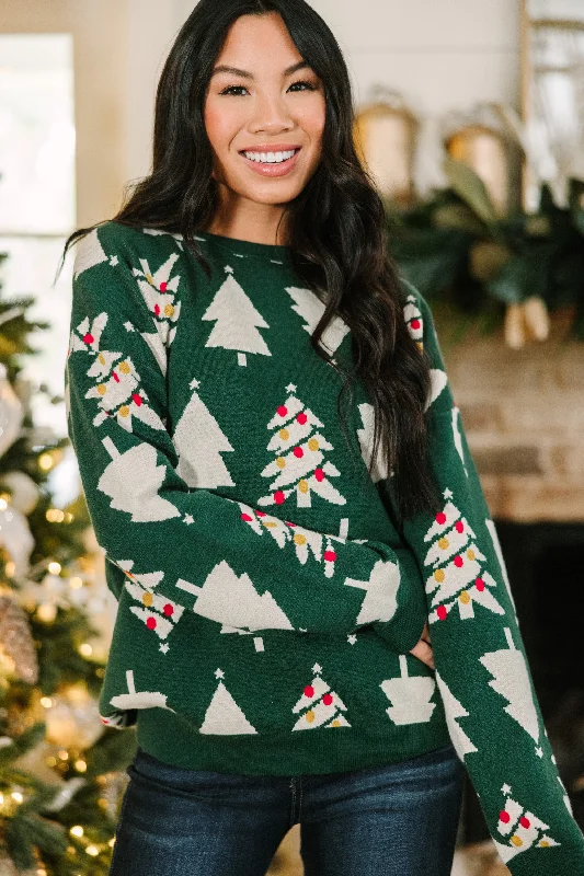 Time To Celebrate Green Christmas Tree Sweater