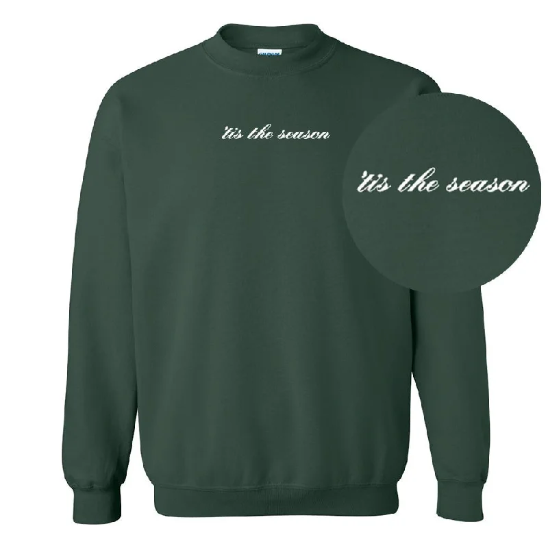 'Tis The Season Embroidered Crewneck Sweatshirt