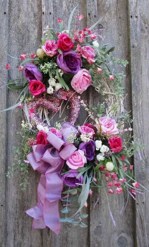 Victorian Garden Heart Wreath