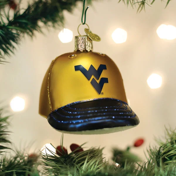 West Virginia Baseball Cap Ornament