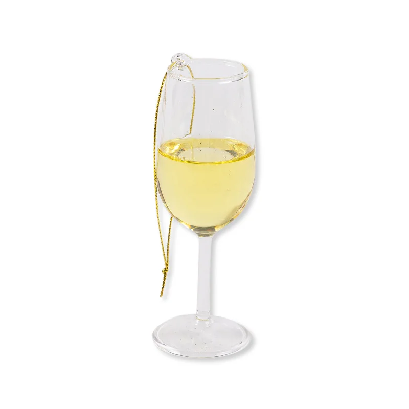 White Wine Glass Ornament