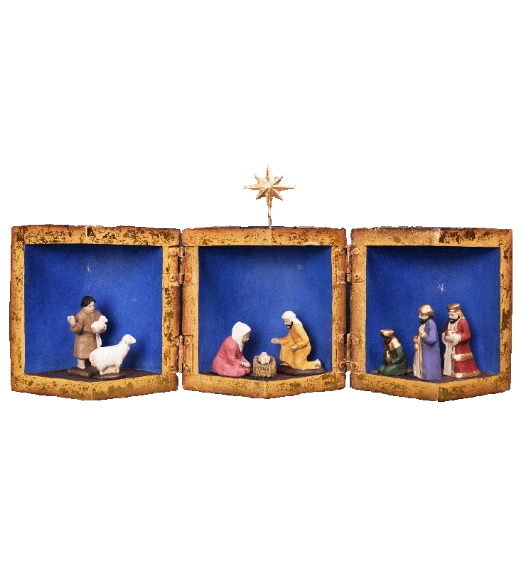 Wooden Christmas Nativity Scene