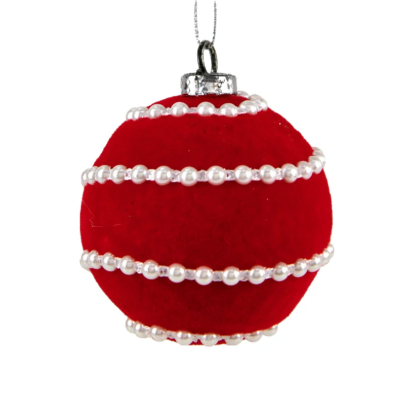 Christmas Bauble, Pearls #18- 8cm