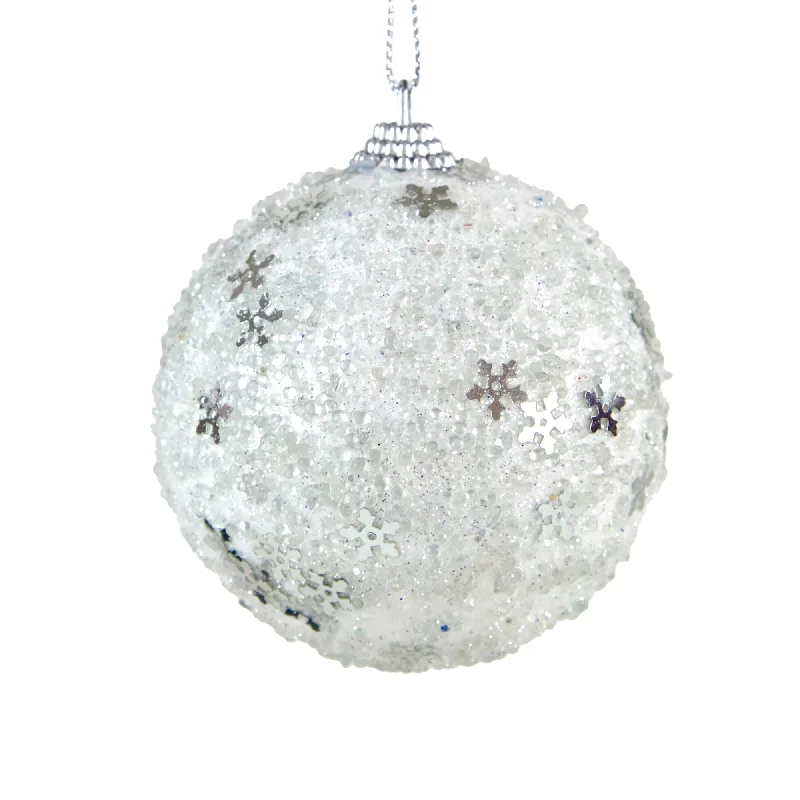 Christmas Bauble, Snowflakes #34- 8cm