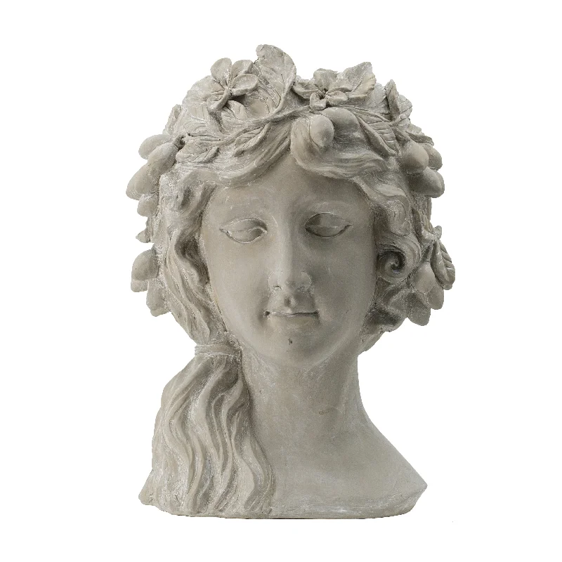 A&B Home Grey Garden Goddess Planter