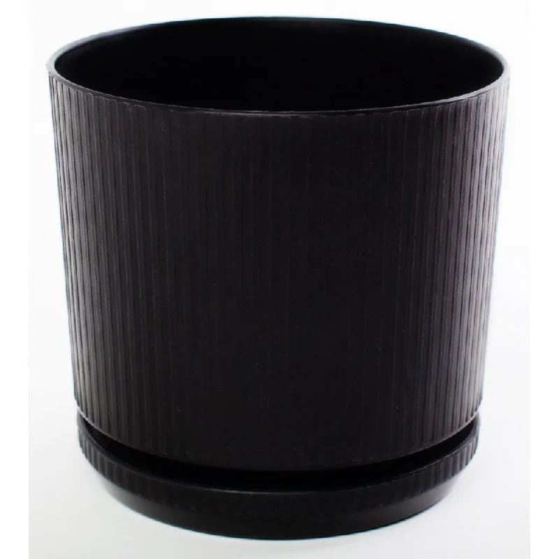 Bloem Cetara Black Planter